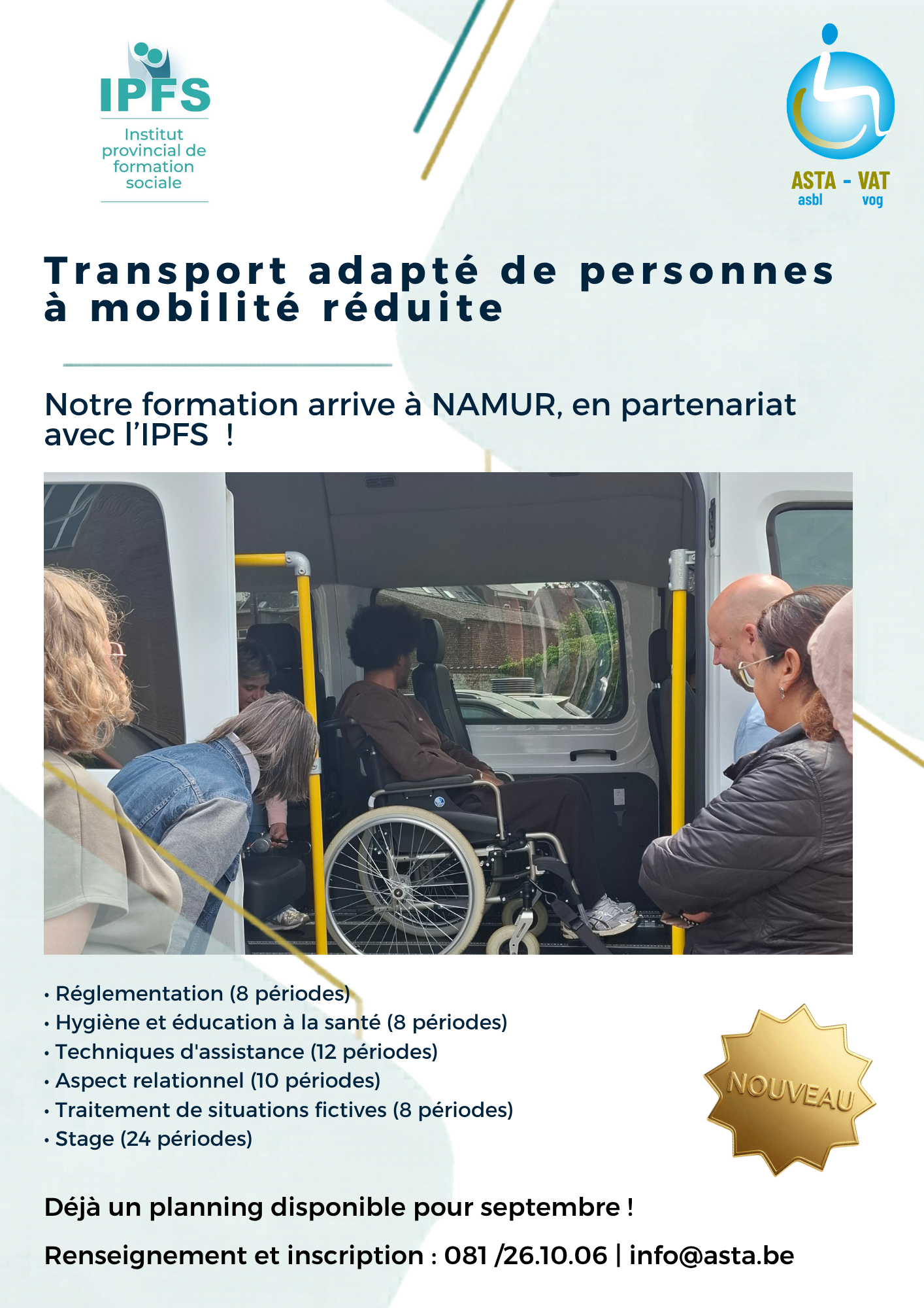 Notre formation débarque à Namur!